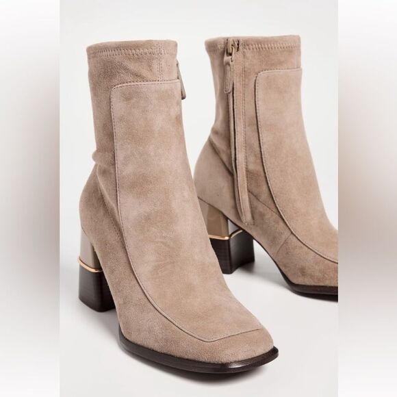 NEW Tory Burch Multi-Logo Stretch Suede Boot size 9 - Picture 2 of 13